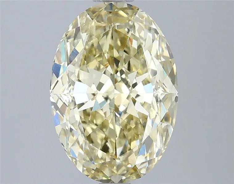 3.05ct Oval Lab Grown Diamond (Colour Fancy Yellow, Clarity VS1, IGI Certified)