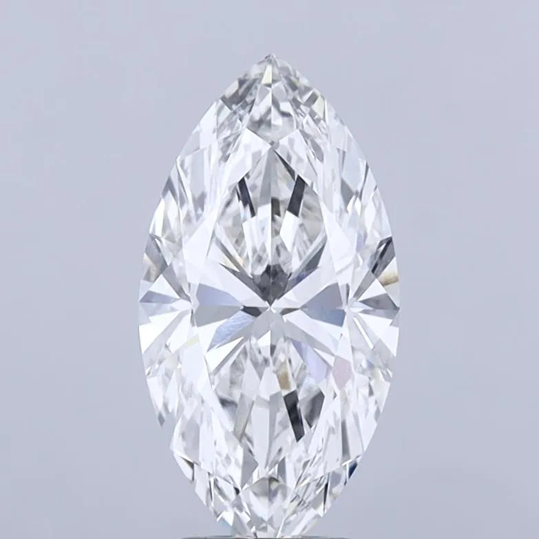 3.06ct Marquise Lab Grown Diamond (Colour G, Clarity VVS2, IGI Certified)