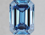 3.08ct Emerald Lab Grown Diamond (Colour Fancy Vivid Blue, Clarity VS1, IGI Certified)