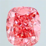 3.19ct Cushion modified Lab Grown Diamond (Colour Fancy Vivid Pink, Clarity VS2, IGI Certified)