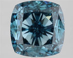 3.75ct Cushion modified Lab Grown Diamond (Colour Fancy Vivid Blue, Clarity VS1, IGI Certified)