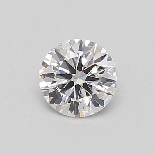 Diamante rotondo da 0,30 ct coltivato in laboratorio (colore D, purezza VVS2, taglio ID, IGI)