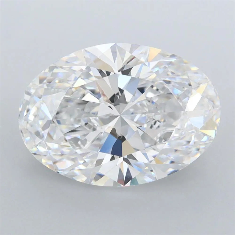 4.07ct Oval Lab Grown Diamond (Colour D, Clarity FL, IGI Certified)