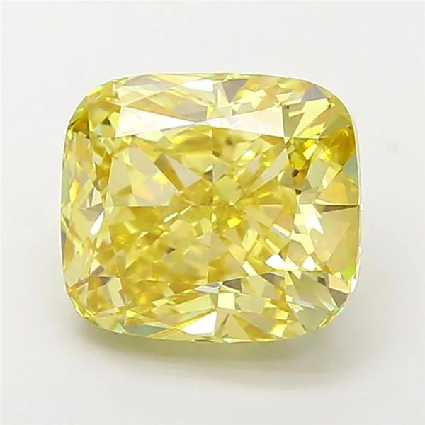 4.99ct Cushion modified Lab Grown Diamond (Colour Fancy Intense Yellow, Clarity VS1, IGI Certified)